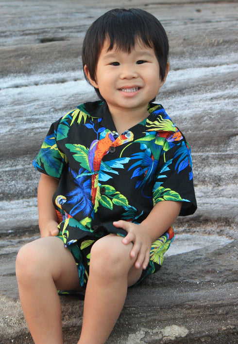 RJC Boys Jungle Parrot 2pc Cabana Set